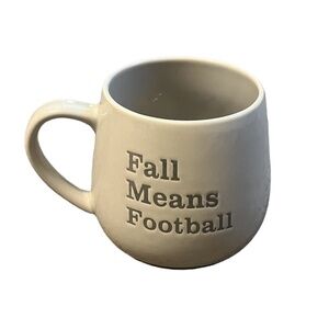 Robert Stanley Fall Means Football  2 Tone Grey Oversized Coffee‎ Mug 24oz